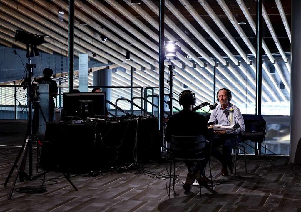 Robert Szmigiel conducts interviews at Web Summit Vancouver 2026